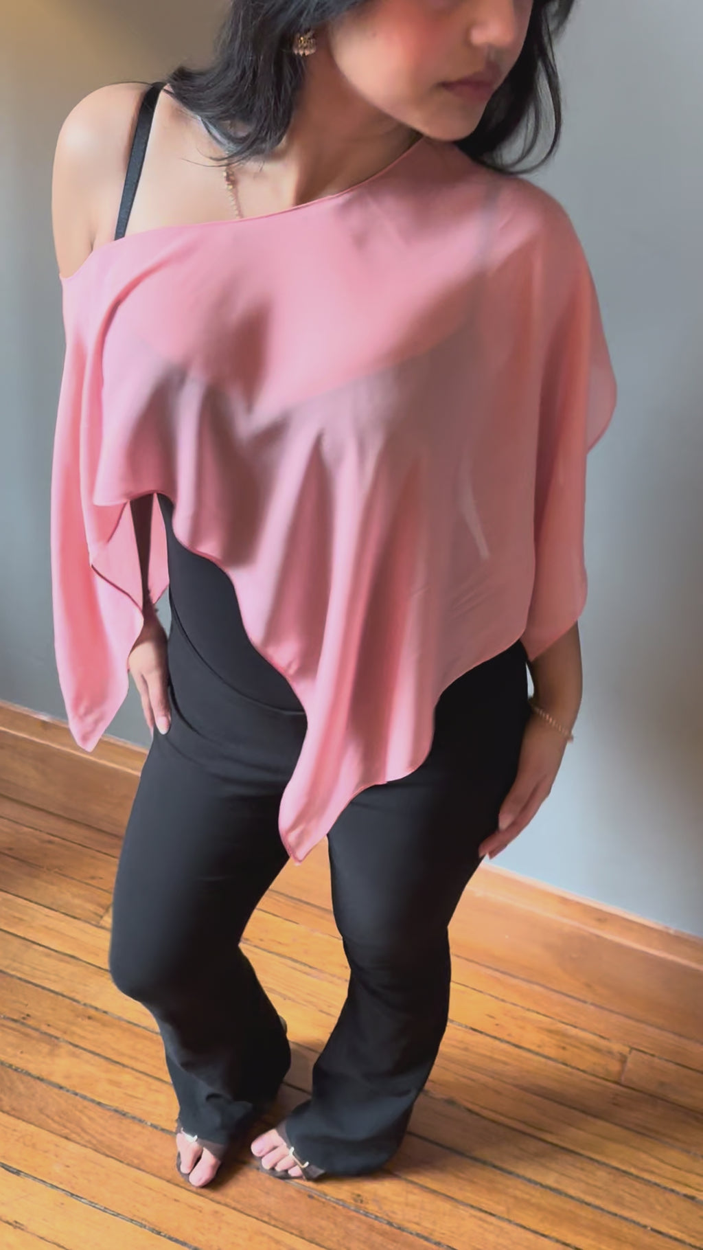 Celeste Slim Cape in Blush