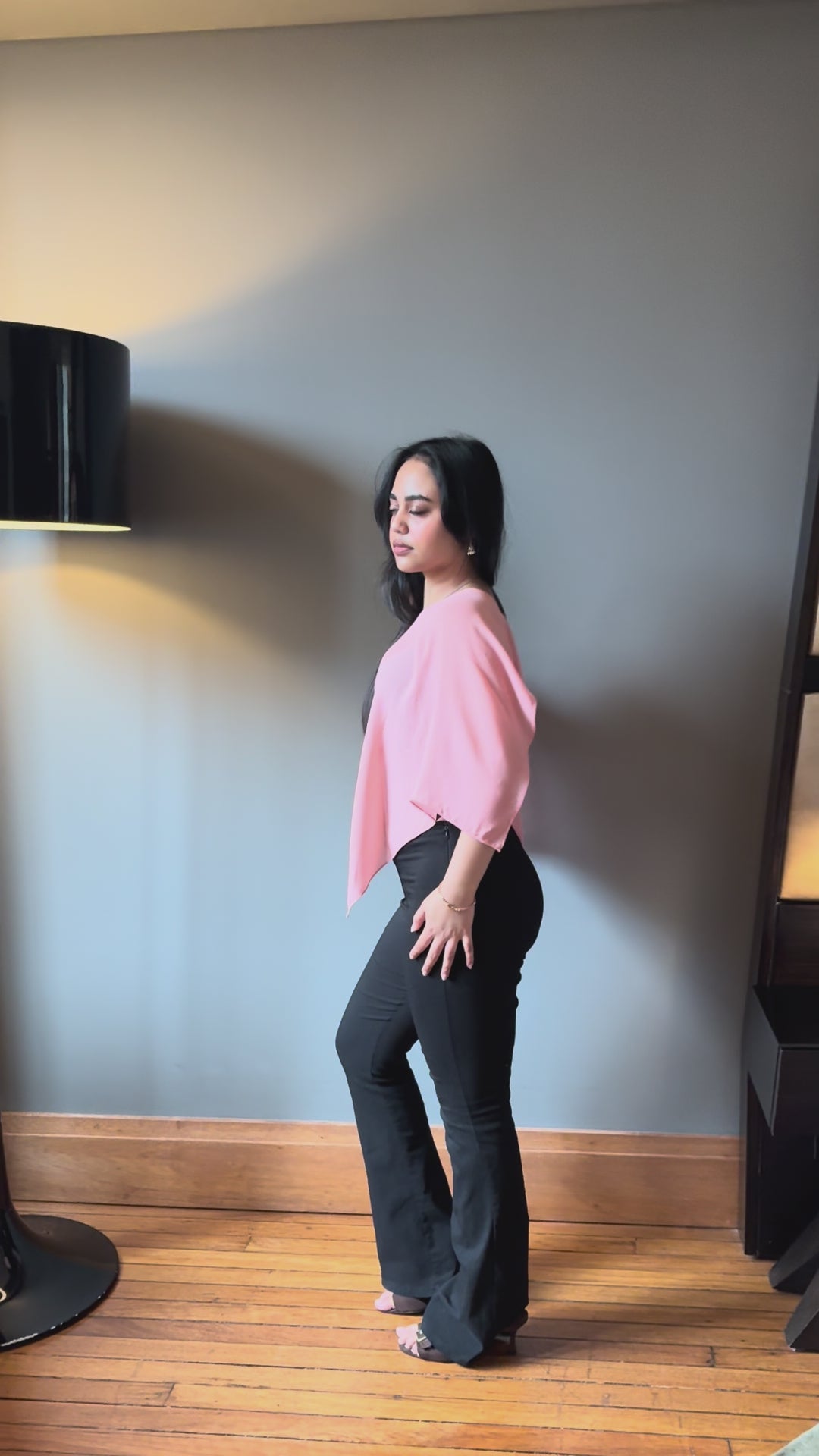 Celeste Slim Cape in Blush
